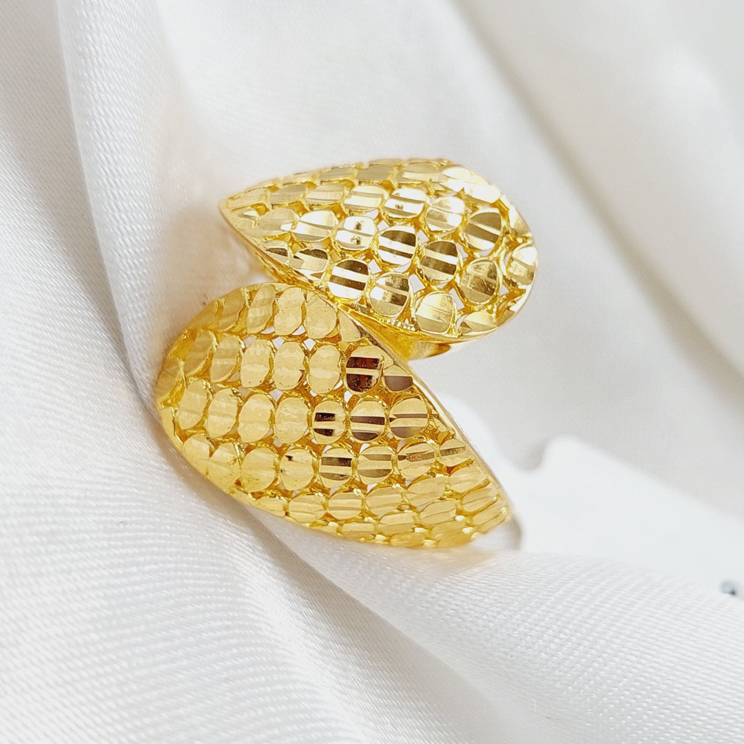 21K Gold Turkish Fancy Ring by Saeed Jewelry - Image 6