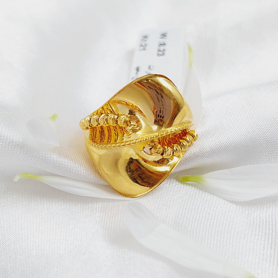 21K Gold Turkish Fancy Ring by Saeed Jewelry - Image 2