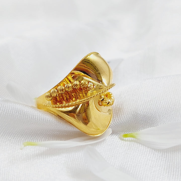 21K Gold Turkish Fancy Ring by Saeed Jewelry - Image 3