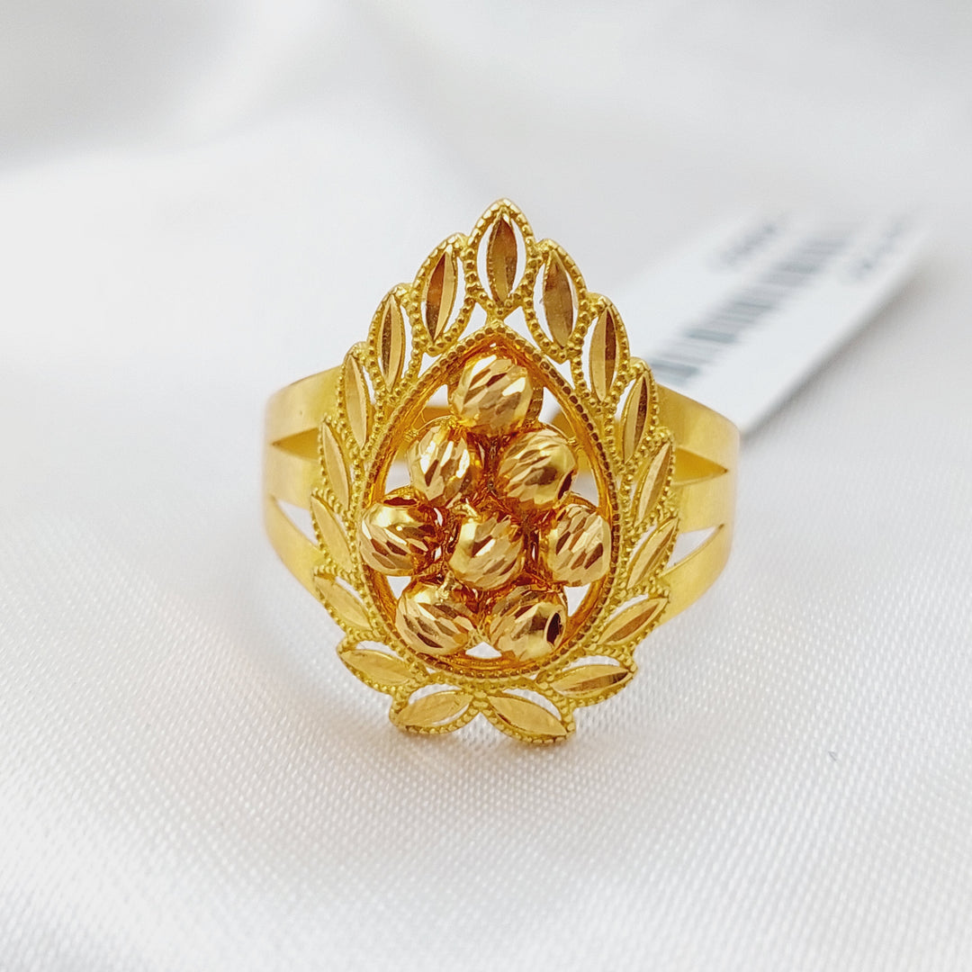 21K Gold Turkish Fancy Ring by Saeed Jewelry - Image 3