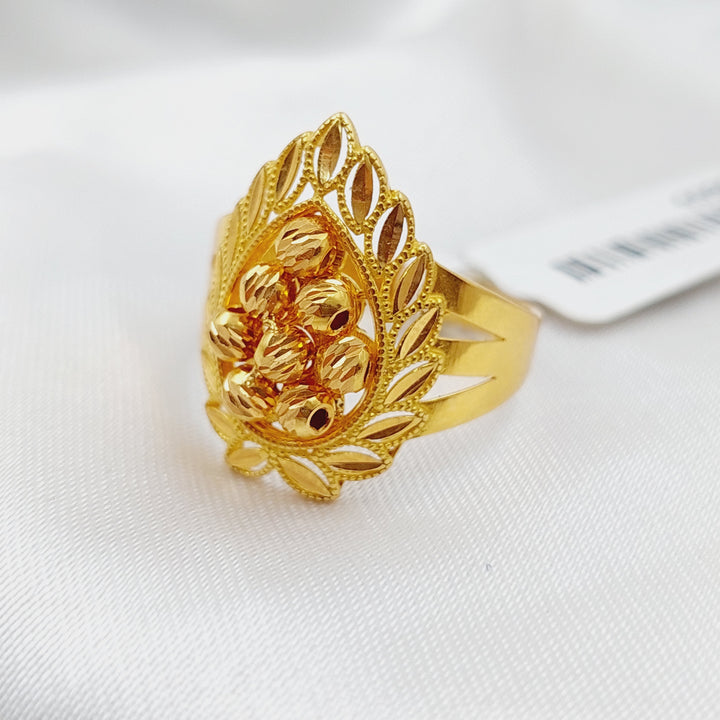 21K Gold Turkish Fancy Ring by Saeed Jewelry - Image 4