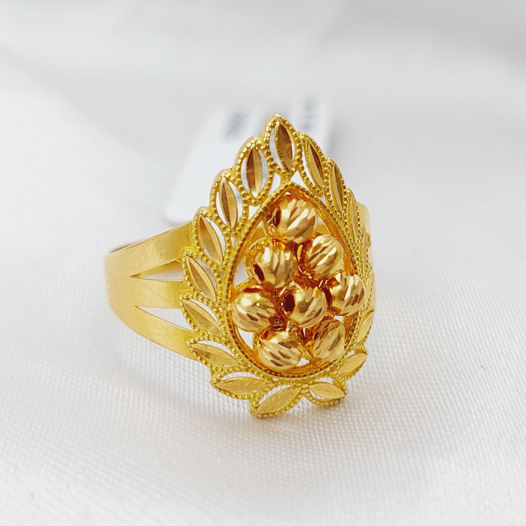 21K Gold Turkish Fancy Ring by Saeed Jewelry - Image 1