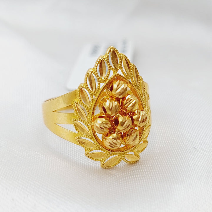 21K Gold Turkish Fancy Ring by Saeed Jewelry - Image 1