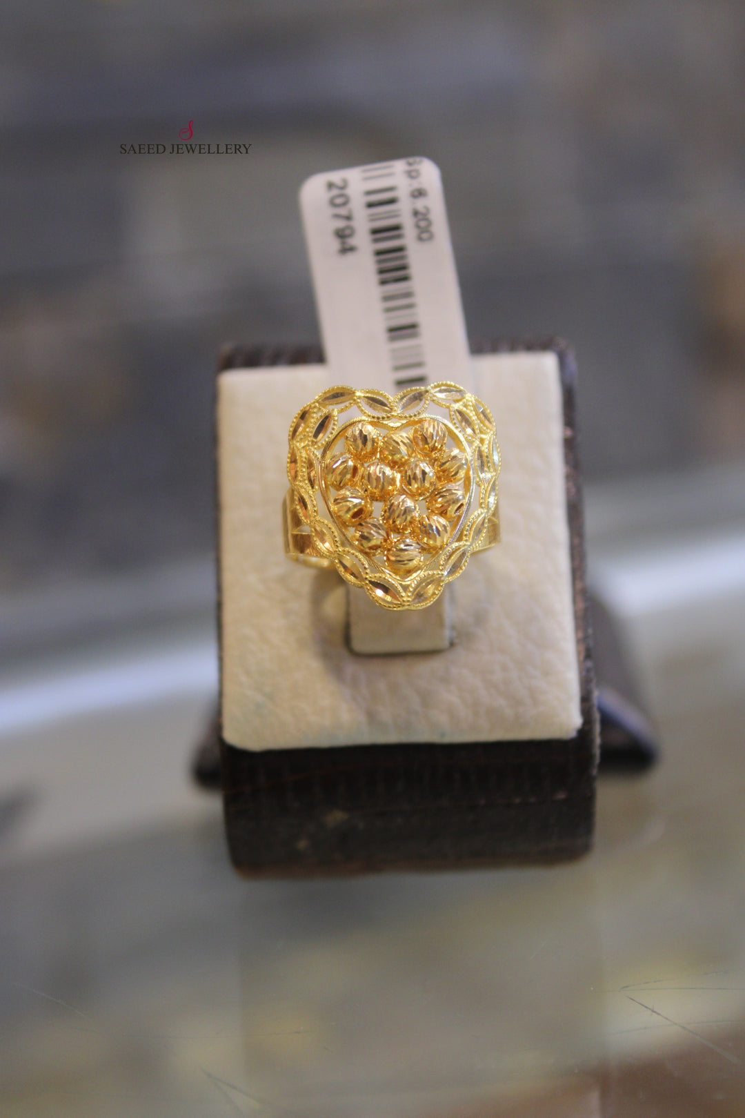 21K Gold Turkish Fancy Ring by Saeed Jewelry - Image 4