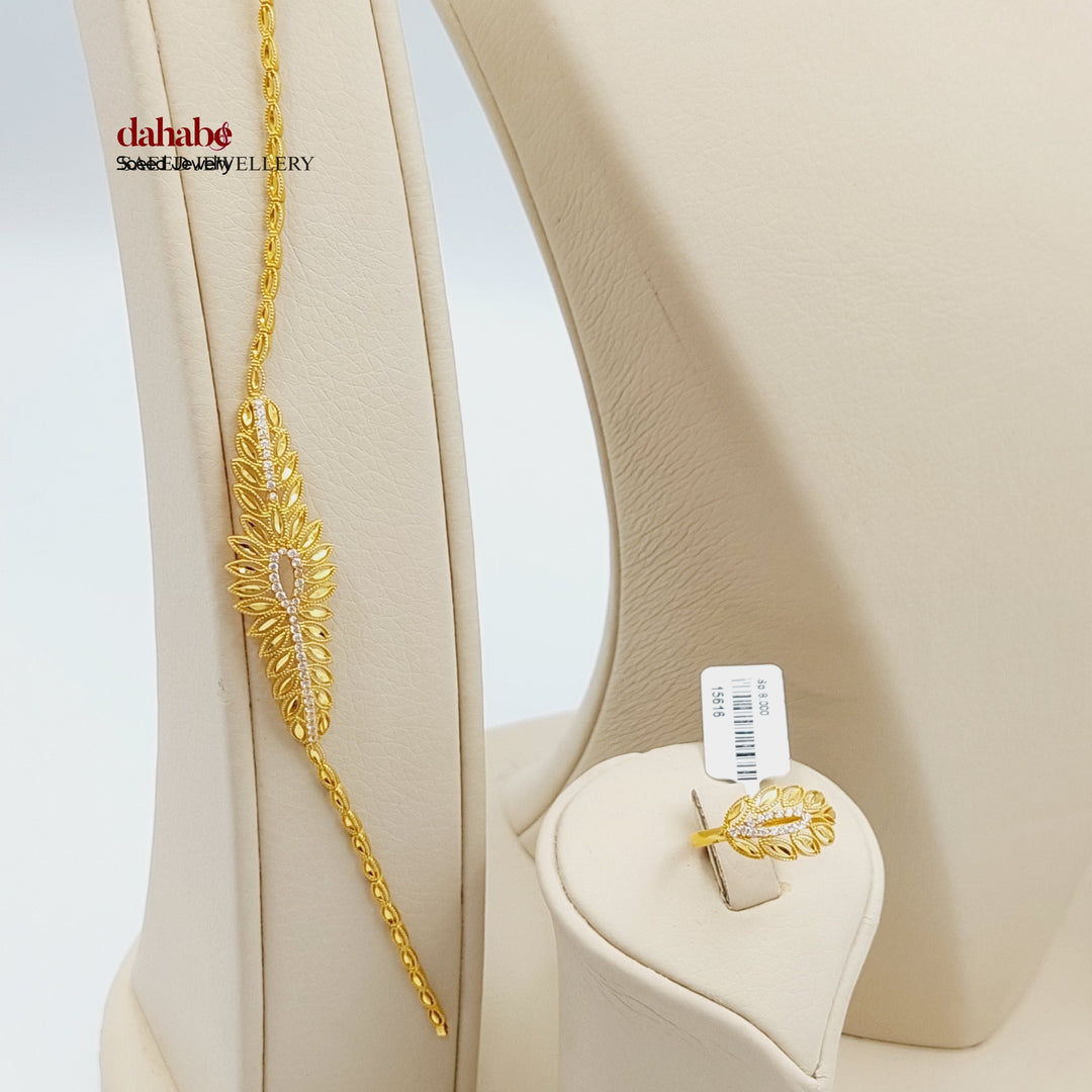 21K Gold Four-Piece Turkish Jewelry Set