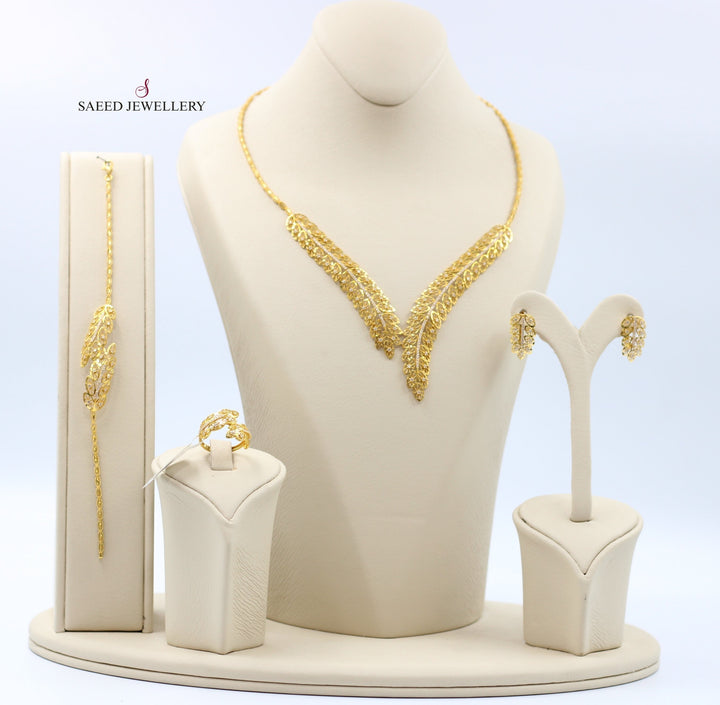 21K Gold Turkish Fancy Set by Saeed Jewelry - Image 1