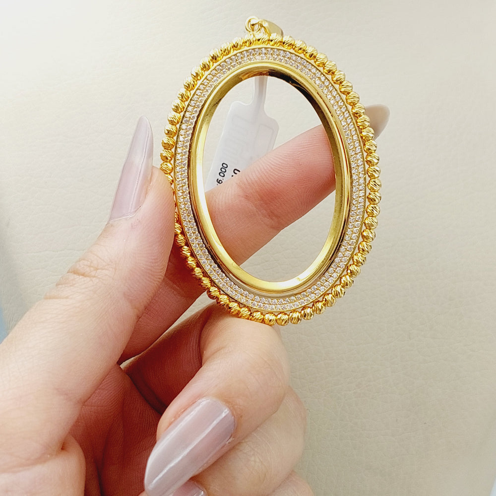 21K Gold Turkish Fram Pendant by Saeed Jewelry - Image 2