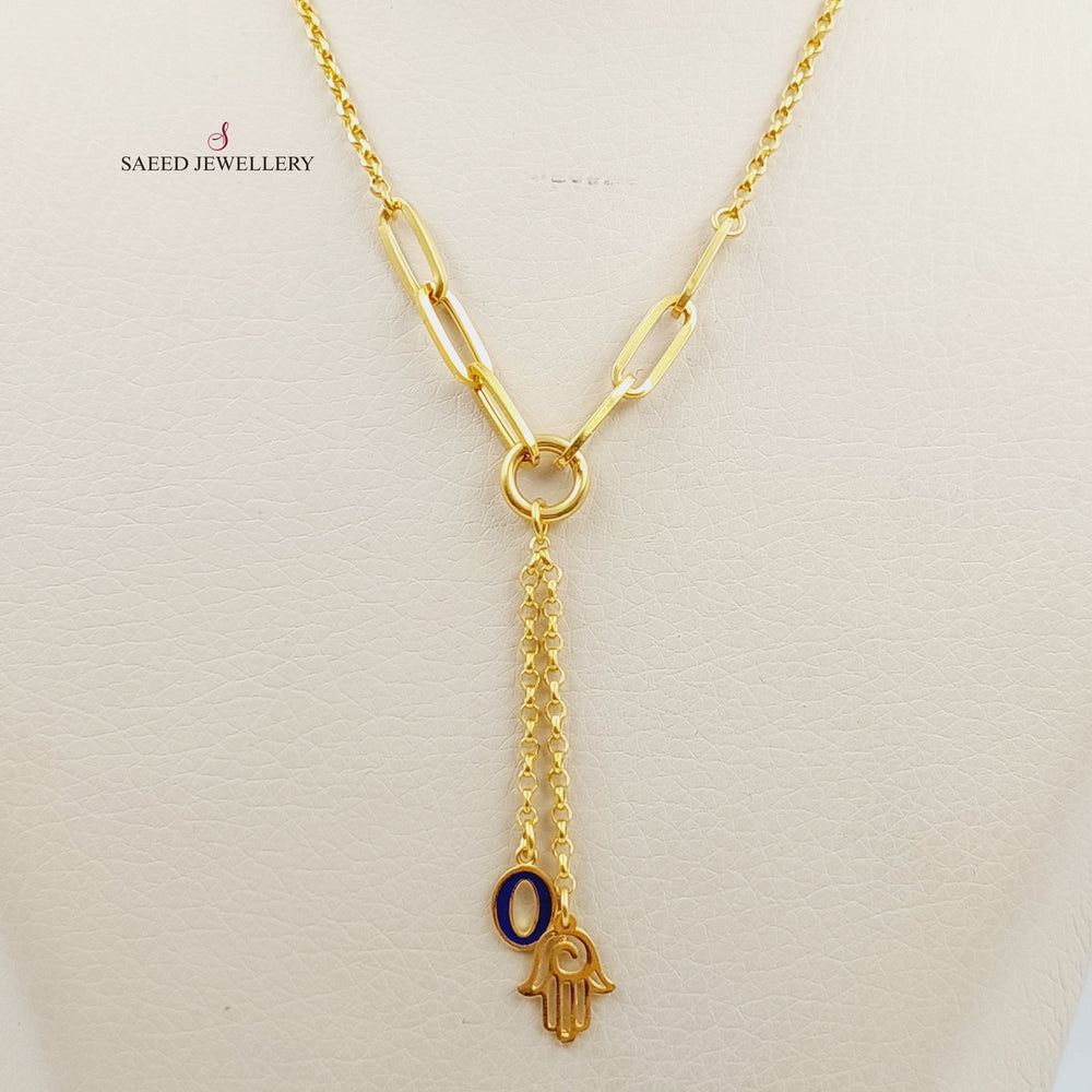 21K Gold Turkish Kaf Bracelet Necklace by Saeed Jewelry - Image 2