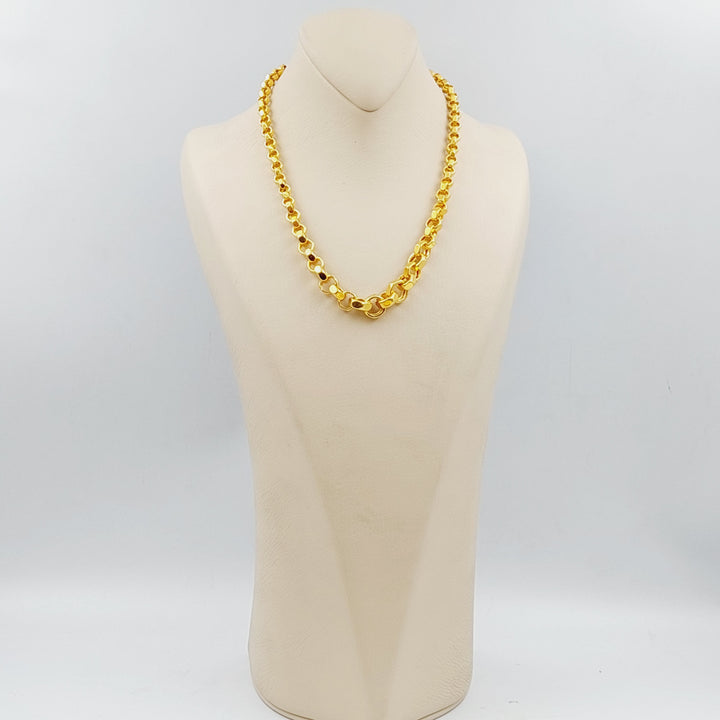 21K Gold Turkish Necklace by Saeed Jewelry - Image 4