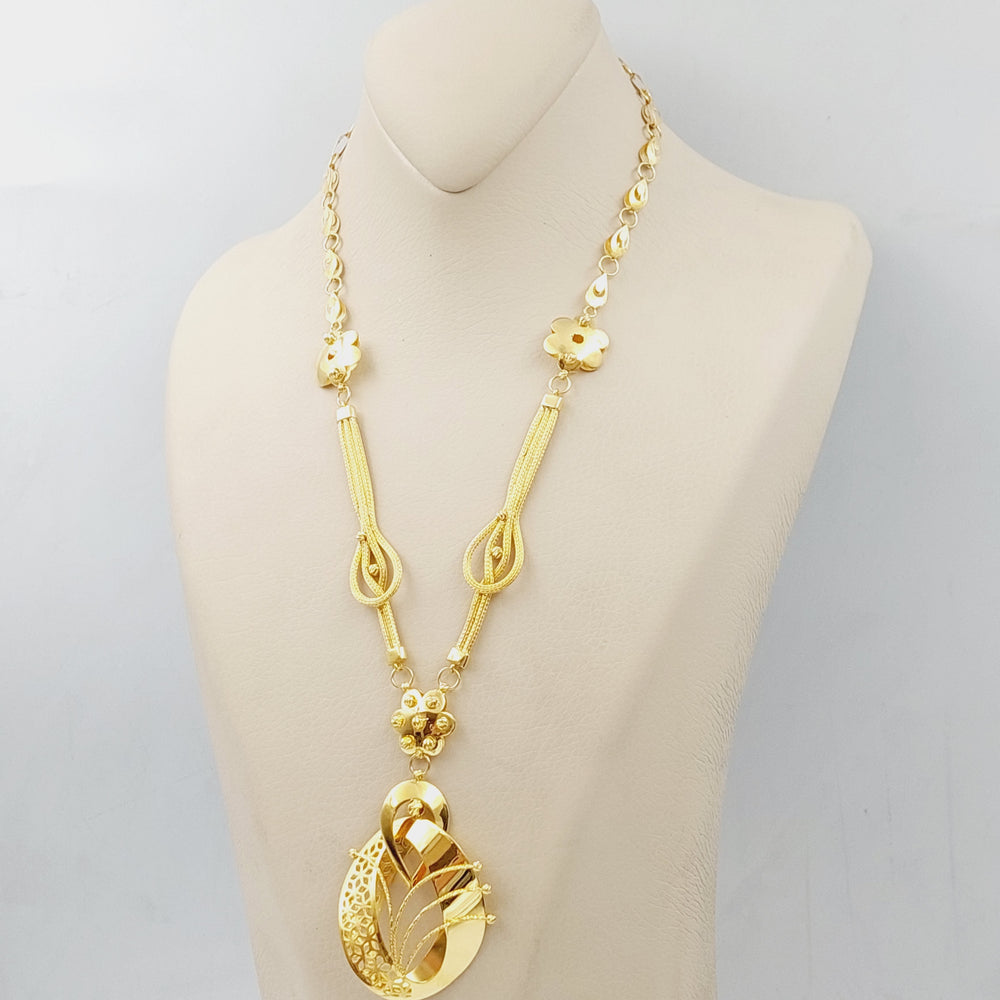 21K Gold Turkish Necklace by Saeed Jewelry - Image 2