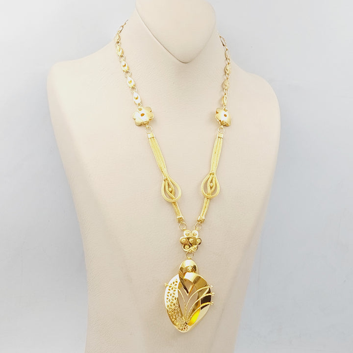 21K Gold Turkish Necklace by Saeed Jewelry - Image 6