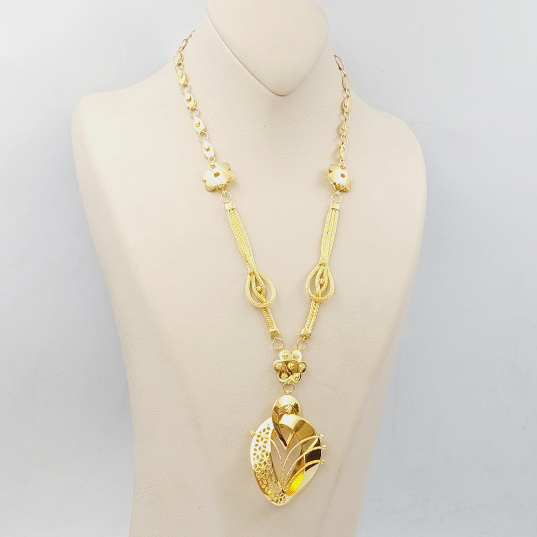 21K Gold Turkish Necklace by Saeed Jewelry - Image 3