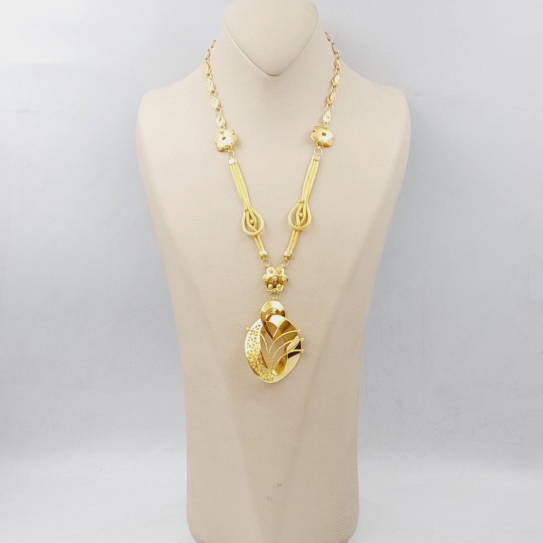 21K Gold Turkish Necklace by Saeed Jewelry - Image 4