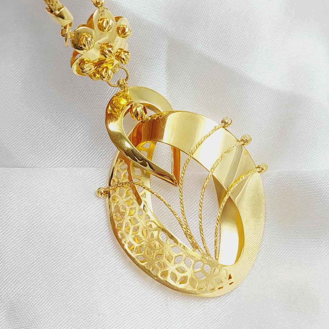 21K Gold Turkish Necklace by Saeed Jewelry - Image 11