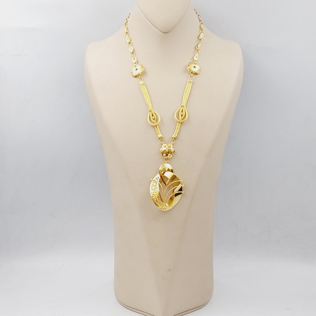 21K Gold Turkish Necklace by Saeed Jewelry - Image 1