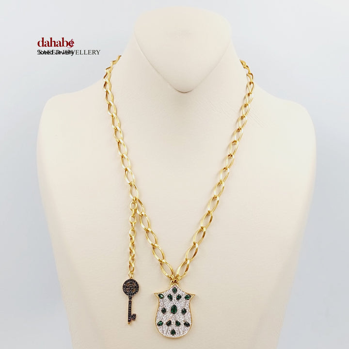 21K Gold Turkish Link Necklace
