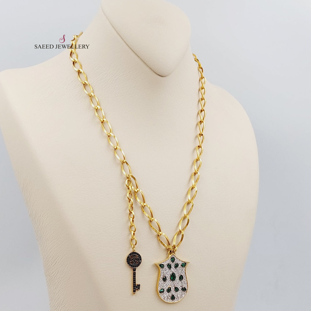21K Gold Turkish Link Necklace