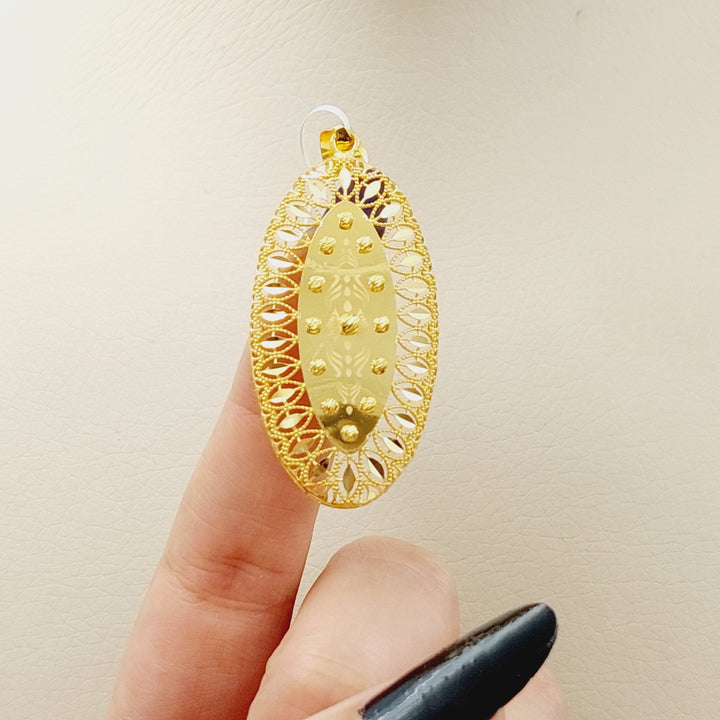 21K Gold Turkish Pendant by Saeed Jewelry - Image 2