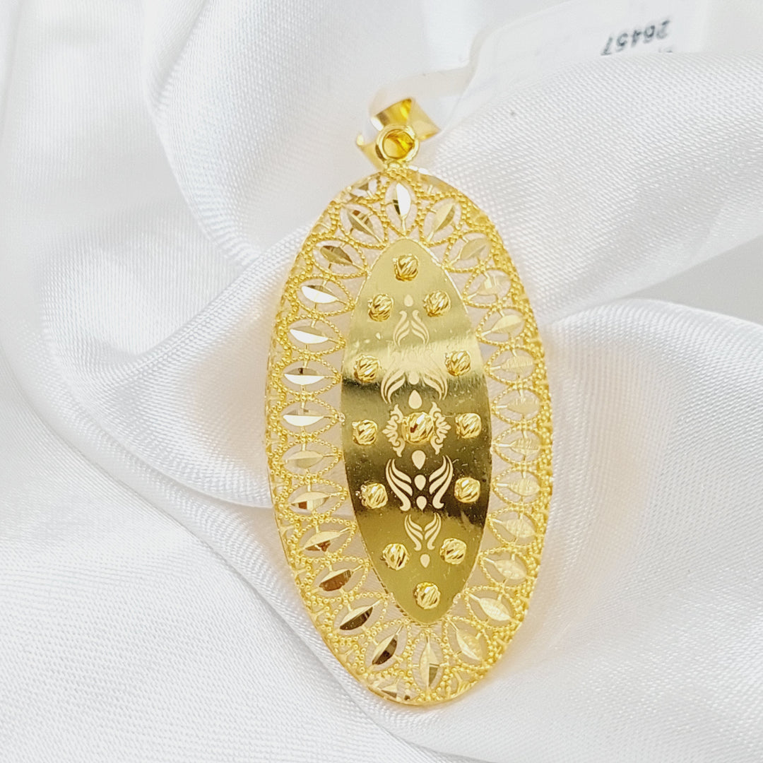 21K Gold Turkish Pendant by Saeed Jewelry - Image 5