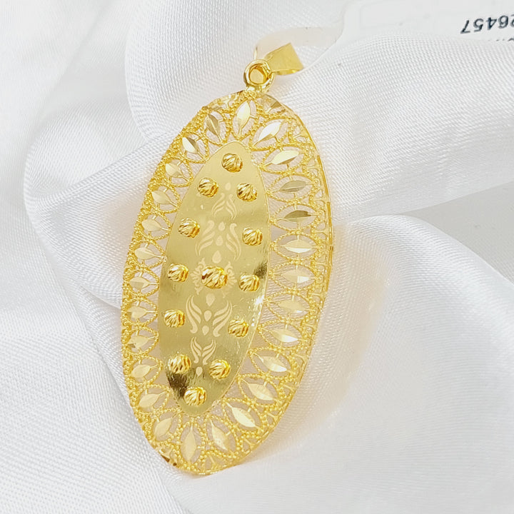 21K Gold Turkish Pendant by Saeed Jewelry - Image 4