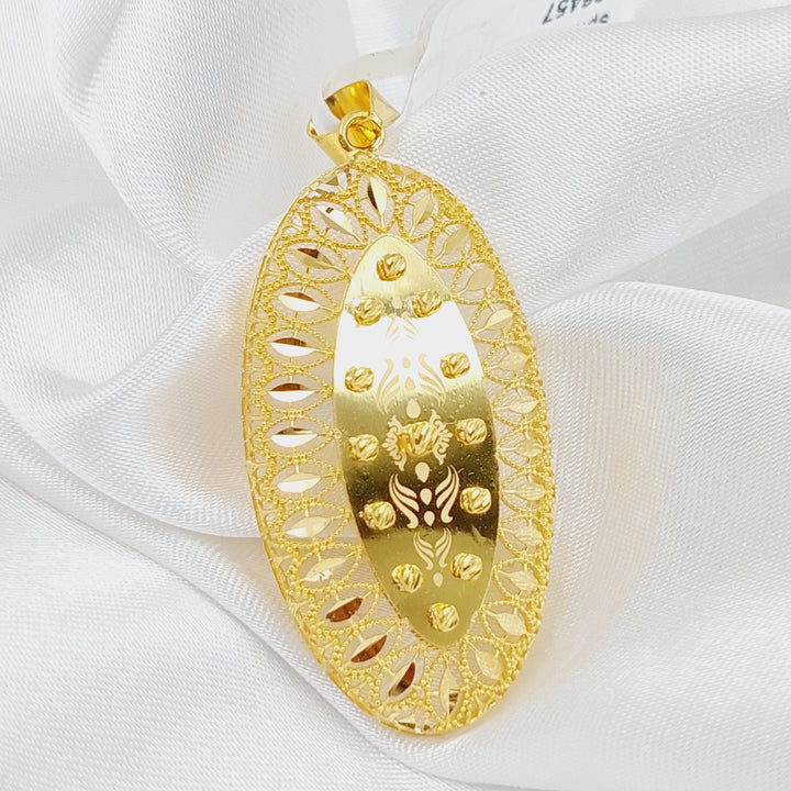 21K Gold Turkish Pendant by Saeed Jewelry - Image 7