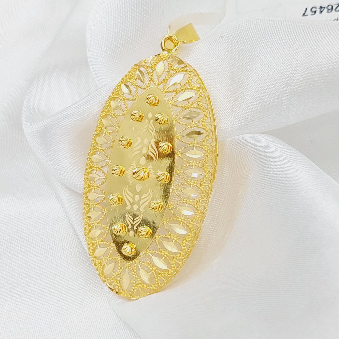 21K Gold Turkish Pendant by Saeed Jewelry - Image 6