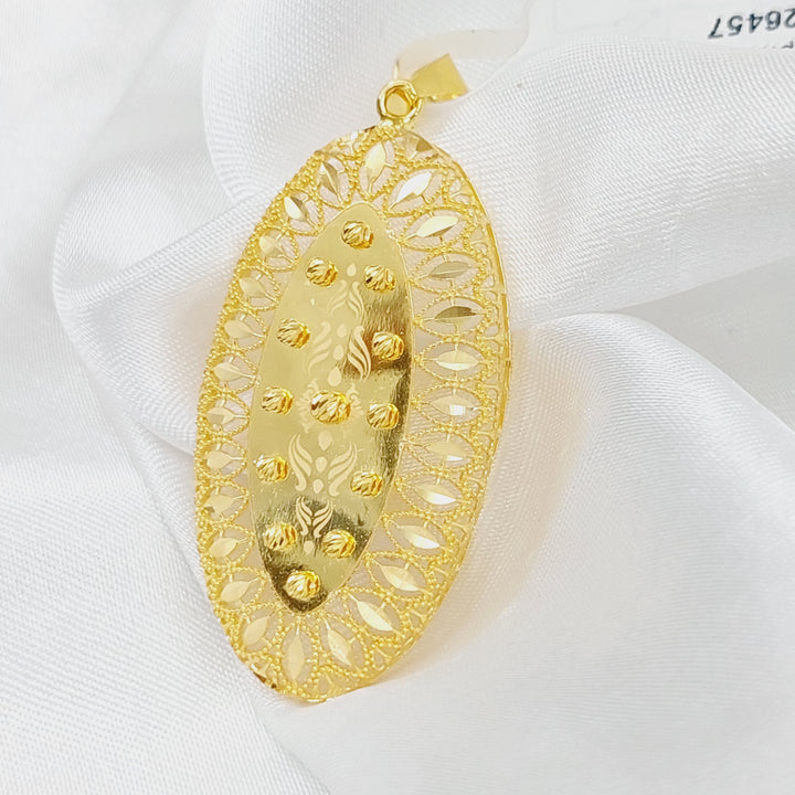 21K Gold Turkish Pendant by Saeed Jewelry - Image 8