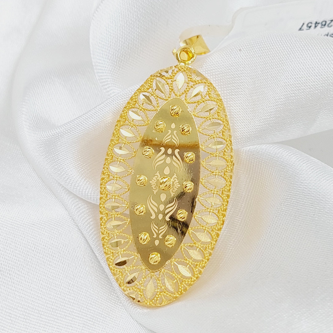 21K Gold Turkish Pendant by Saeed Jewelry - Image 1