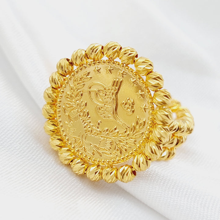 21K Gold Turkish Rashadi Ring by Saeed Jewelry - Image 5