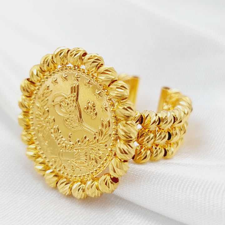 21K Gold Turkish Rashadi Ring by Saeed Jewelry - Image 1