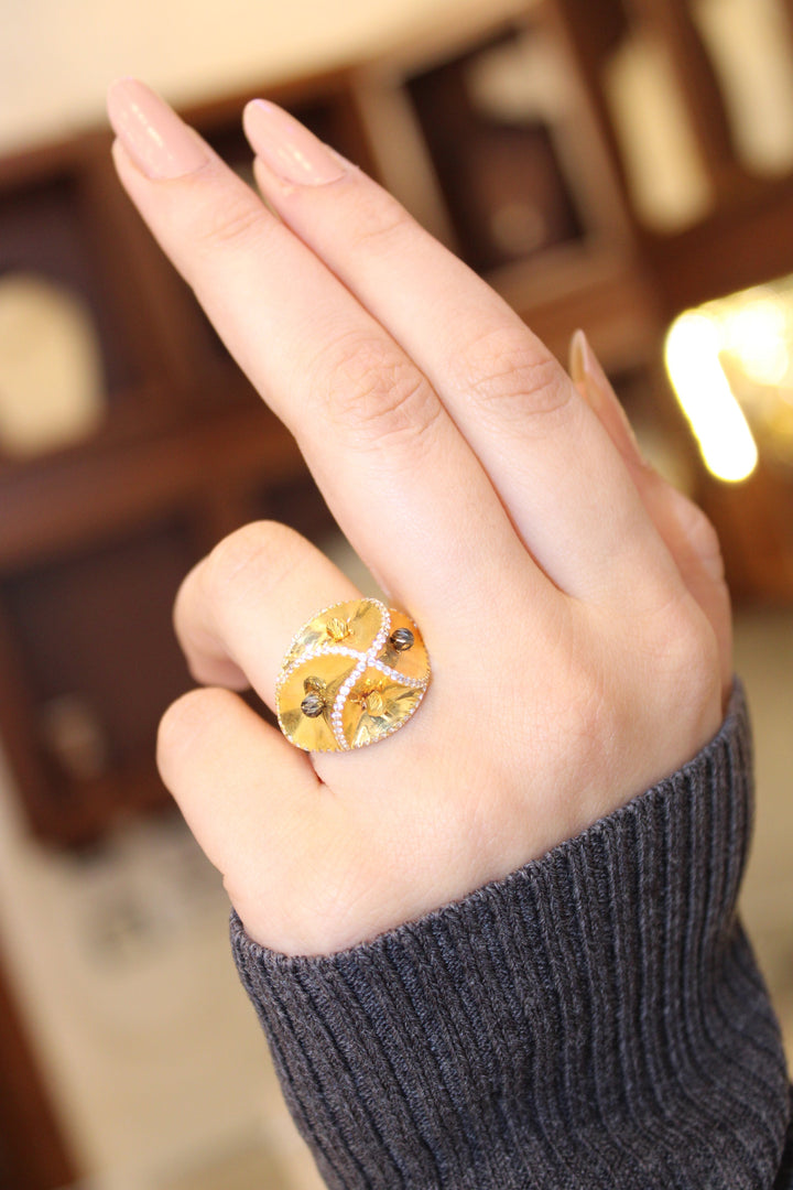 21K Gold Turkish Ring by Saeed Jewelry - Image 5