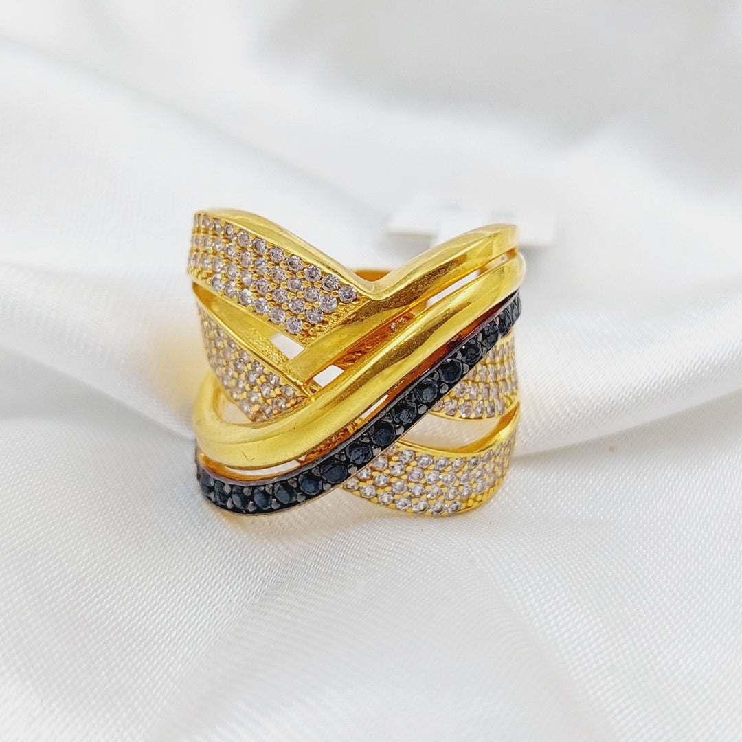 21K Gold Turkish Ring by Saeed Jewelry - Image 2