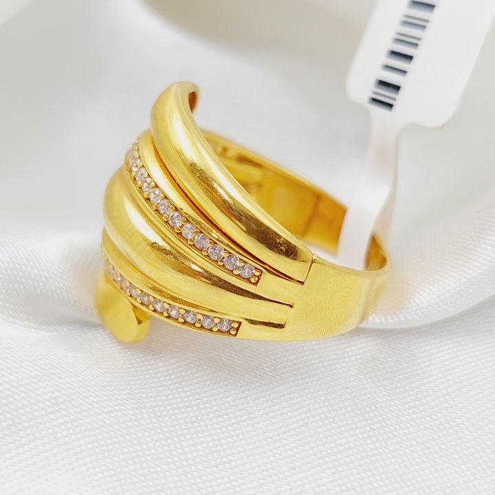 21K Gold Turkish Ring by Saeed Jewelry - Image 3