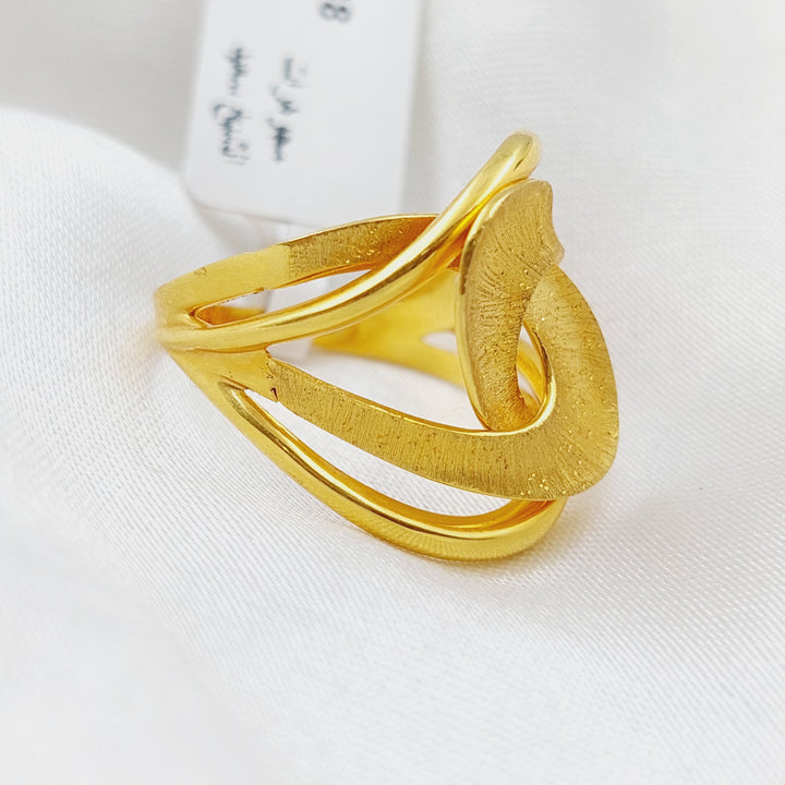 21K Gold Turkish Ring by Saeed Jewelry - Image 1