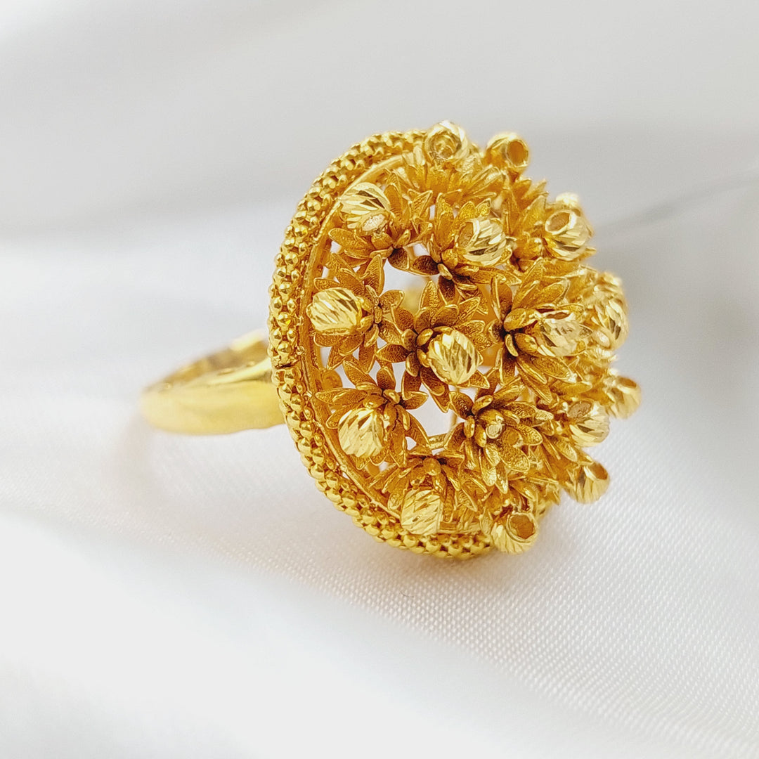 21K Gold Turkish Ring by Saeed Jewelry - Image 3