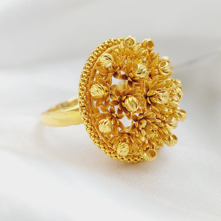 21K Gold Turkish Ring by Saeed Jewelry - Image 3