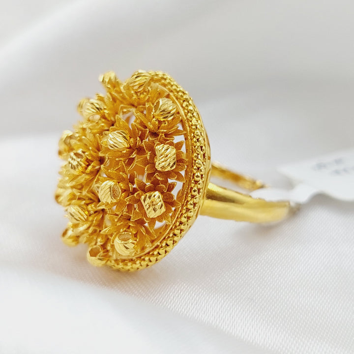 21K Gold Turkish Ring by Saeed Jewelry - Image 1