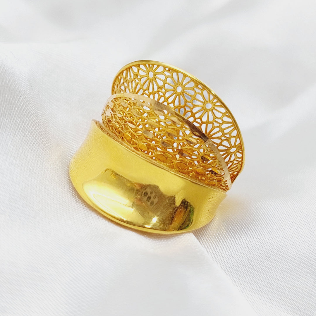 21K Gold Turkish Ring by Saeed Jewelry - Image 5