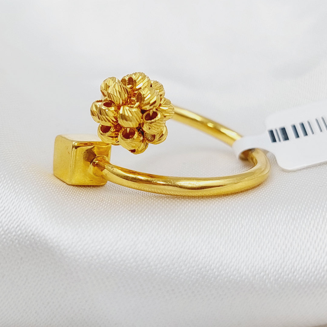 21K Gold Turkish Ring by Saeed Jewelry - Image 5