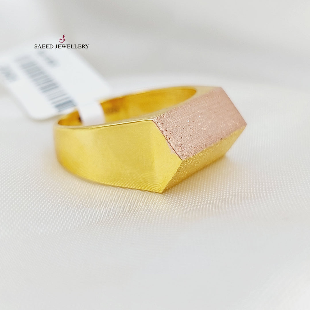 21K Gold Turkish Ring by Saeed Jewelry - Image 3