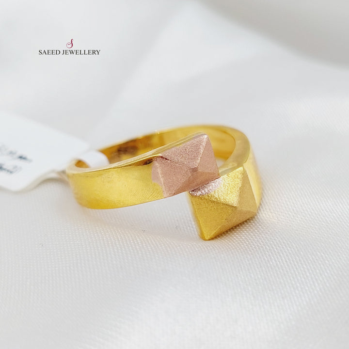 21K Gold Turkish Ring by Saeed Jewelry - Image 3