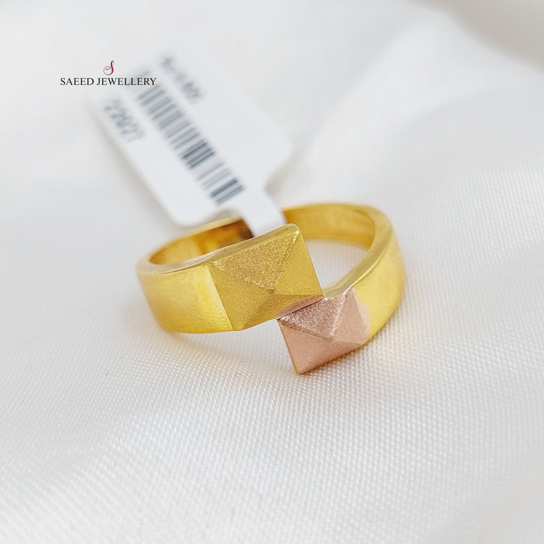 21K Gold Turkish Ring by Saeed Jewelry - Image 4