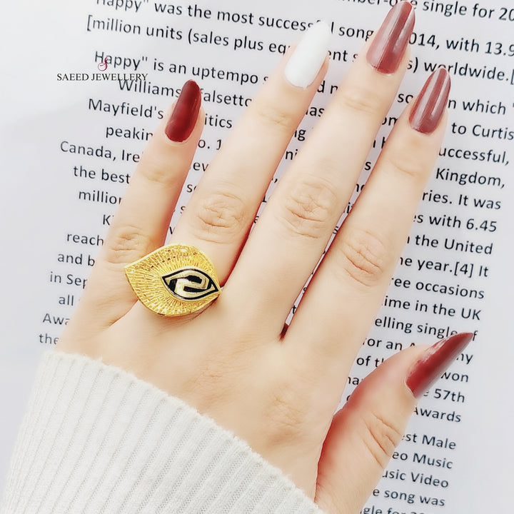 21K Gold Turkish Ring by Saeed Jewelry - Image 8