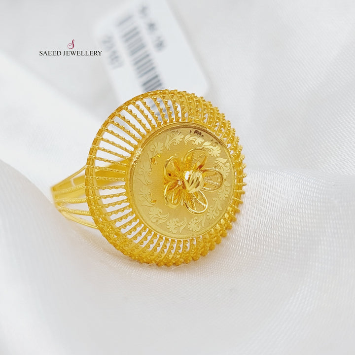 21K Gold Turkish Ring by Saeed Jewelry - Image 4