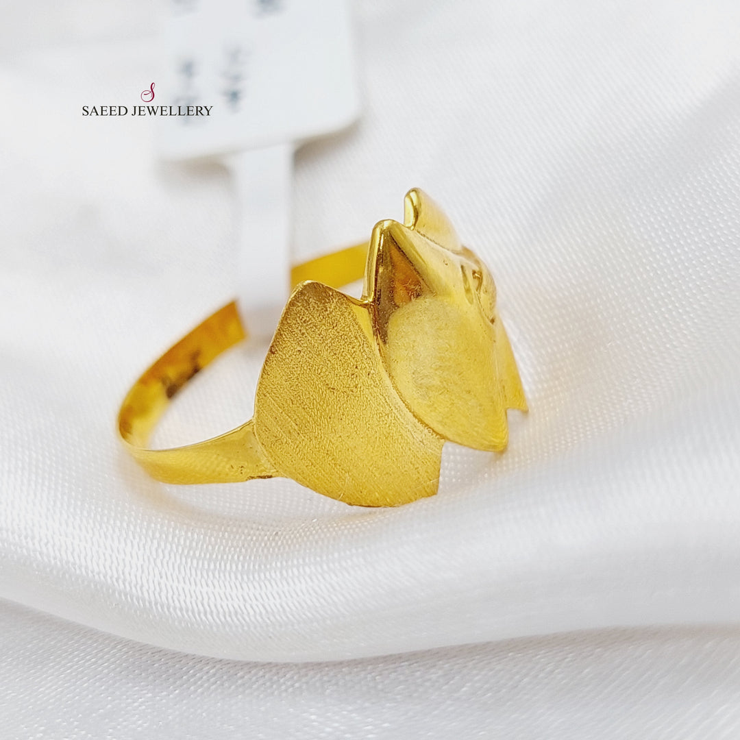 21K Gold Turkish Ring by Saeed Jewelry - Image 3