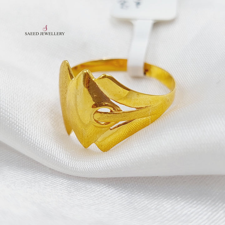 21K Gold Turkish Ring by Saeed Jewelry - Image 5