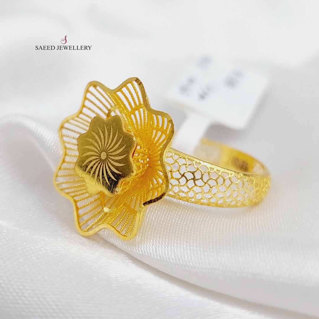 21K Gold Turkish Ring by Saeed Jewelry - Image 6