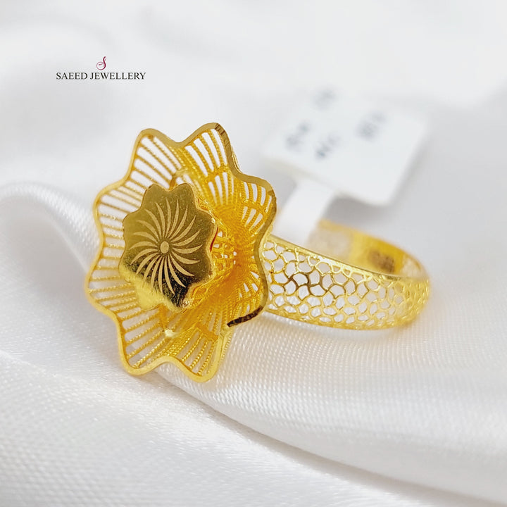 21K Gold Turkish Ring by Saeed Jewelry - Image 6