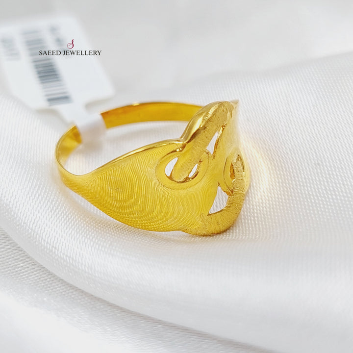 21K Gold Turkish Ring by Saeed Jewelry - Image 6