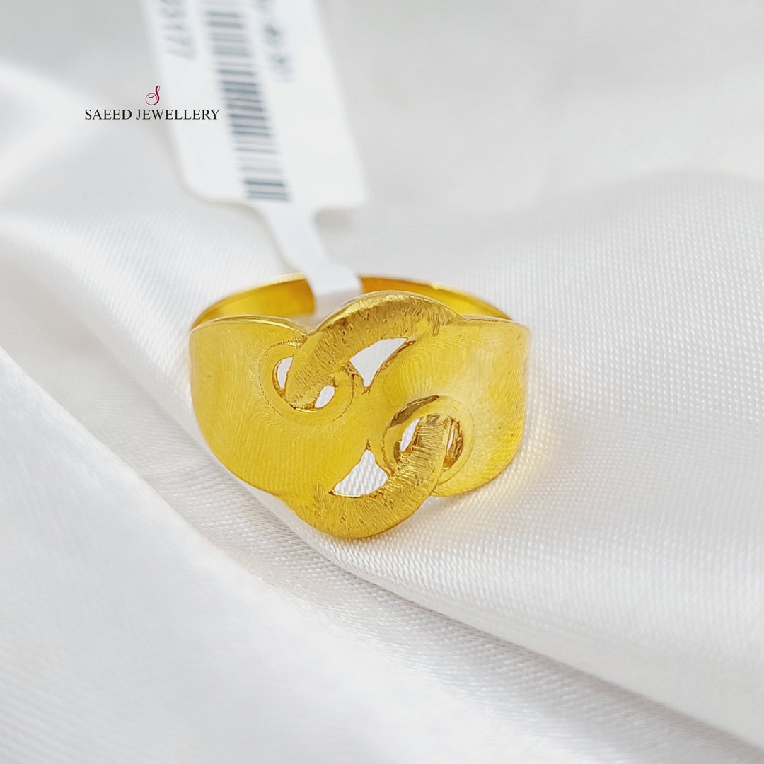 21K Gold Turkish Ring by Saeed Jewelry - Image 1